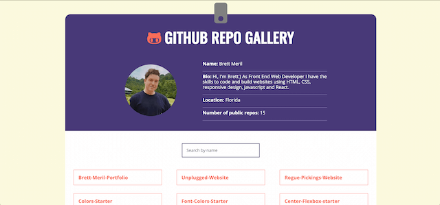 GitHub Repo Gallery